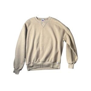 vintage beige russell blank sweatshirt